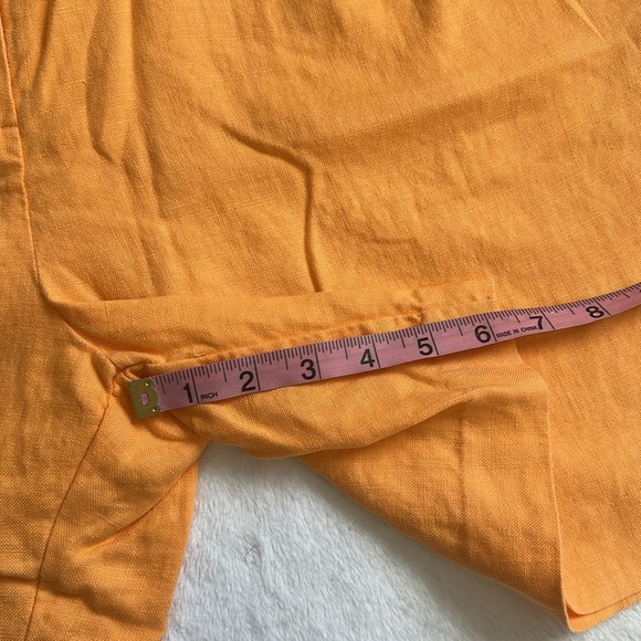 Womens High Rise Bermuda Lightweight Linen Breathable Resort Summer Shorts 10 - Picture 5 of 6